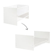 Conjunto de muebles 'Anton' incl. cuna 70 x 140 cm y cambiador en blanco