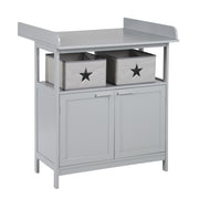Set di mobili 'Amburgo' - Baby & Side Led 60x120 + Cambiamento Tabella 2 -door - Taupe