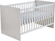 Furniture set 'Maren' including combination children's bed 70 x 140 cm & wide changing table, white