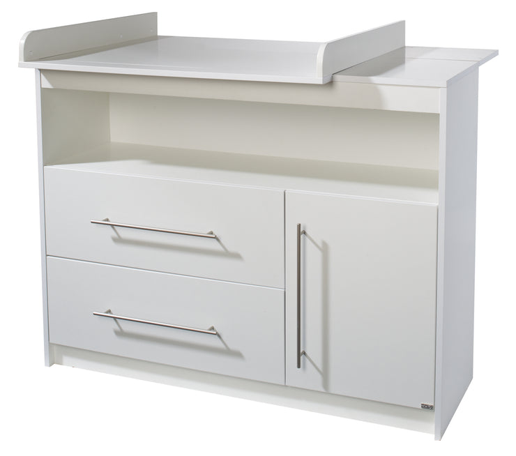 Furniture set 'Maren' including combination children's bed 70 x 140 cm & wide changing table, white