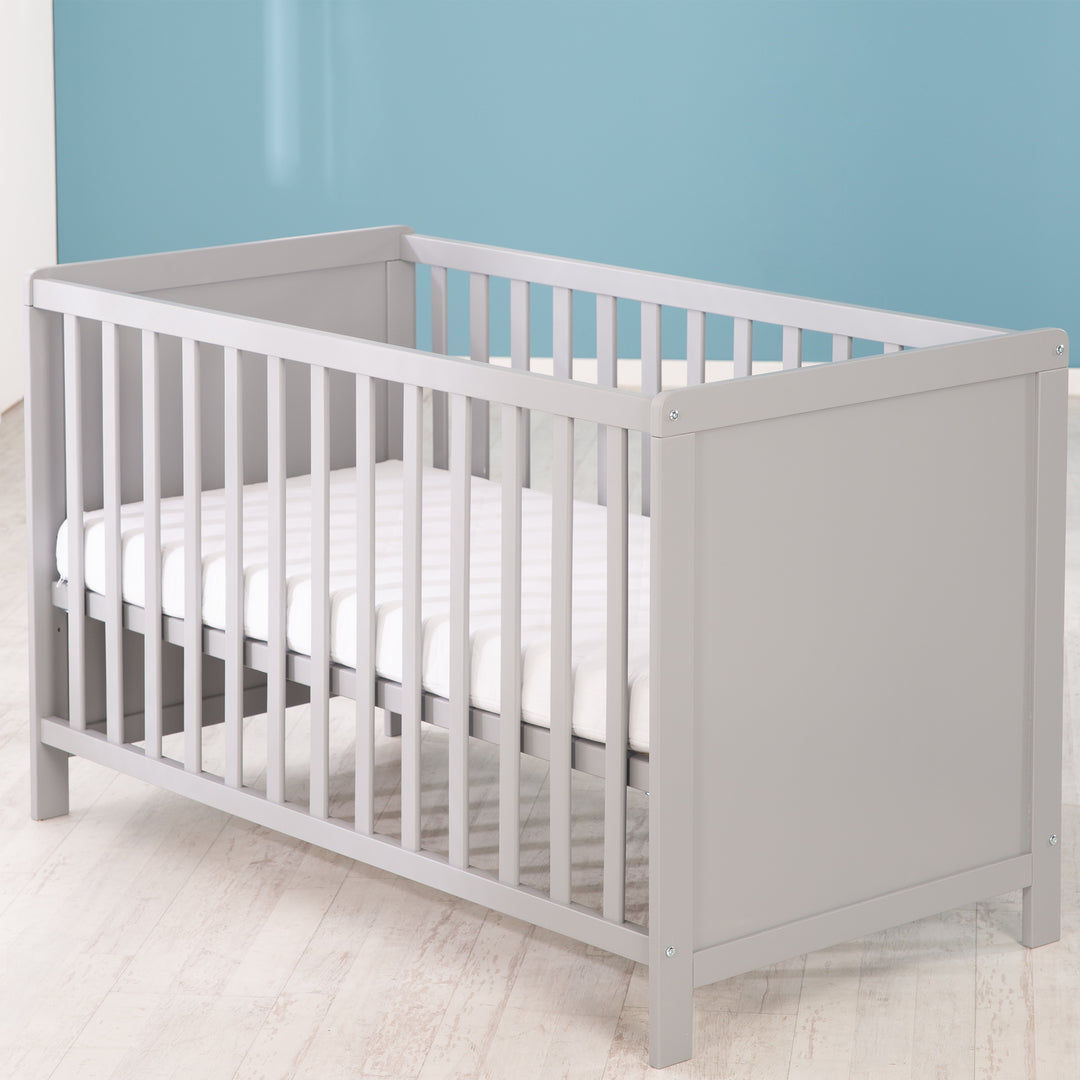 Möbelset 'Hamburg' - Baby- & Beistellbett 60x120 + Wickelkommode - Taupe