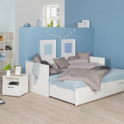 Jugendzimmer-Set 'Sylt' 5-teilig - Canadien White - komplette Vollausstattung