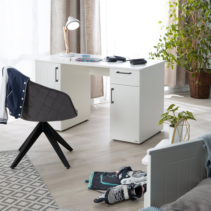 Jugendzimmer-Set 'Sylt' 5-teilig - Canadien White - komplette Vollausstattung