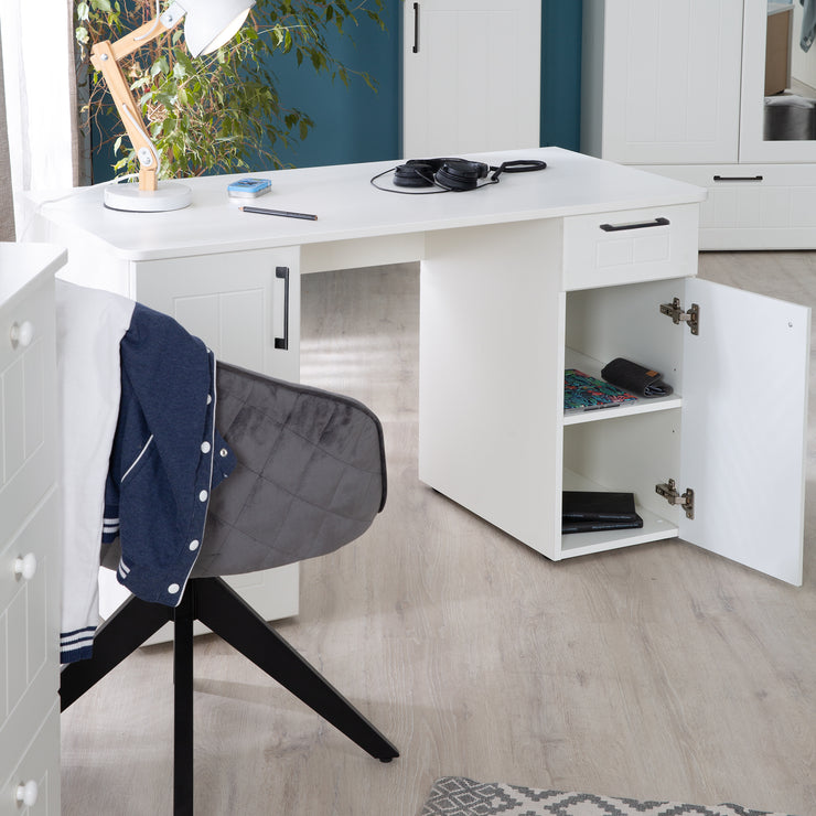 Jugendzimmer-Set 'Sylt' 5-teilig - Canadien White - komplette Vollausstattung