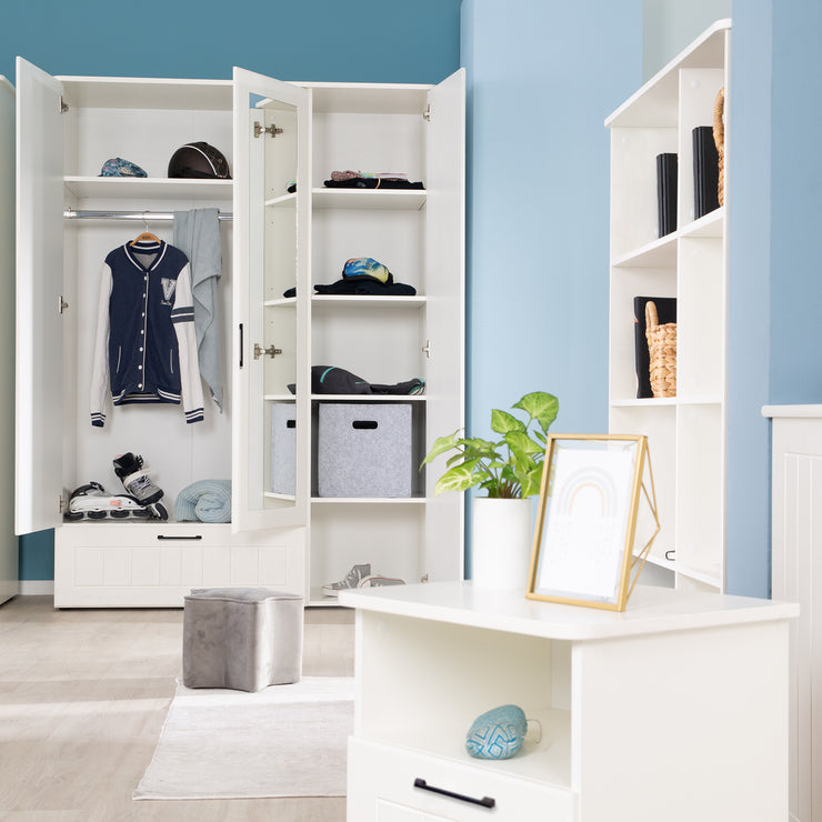 Jugendzimmer-Set 'Sylt' 5-teilig - Canadien White - komplette Vollausstattung