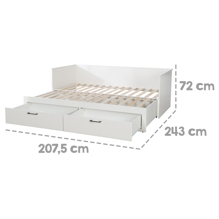 Jugendzimmer-Set 'Sylt' 5-teilig - Canadien White - komplette Vollausstattung