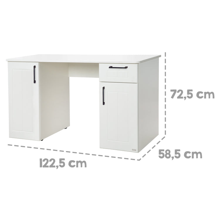 Jugendzimmer-Set 'Sylt' 5-teilig - Canadien White - komplette Vollausstattung