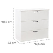 Jugendzimmer-Set 'Sylt' 5-teilig - Canadien White - komplette Vollausstattung