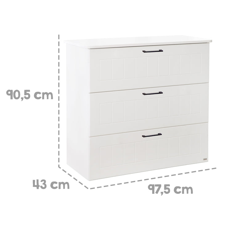 Jugendzimmer-Set 'Sylt' 5-teilig - Canadien White - komplette Vollausstattung