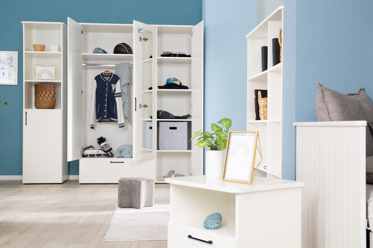 Jugendzimmer-Set 'Sylt' 5-teilig - Canadien White - komplette Vollausstattung