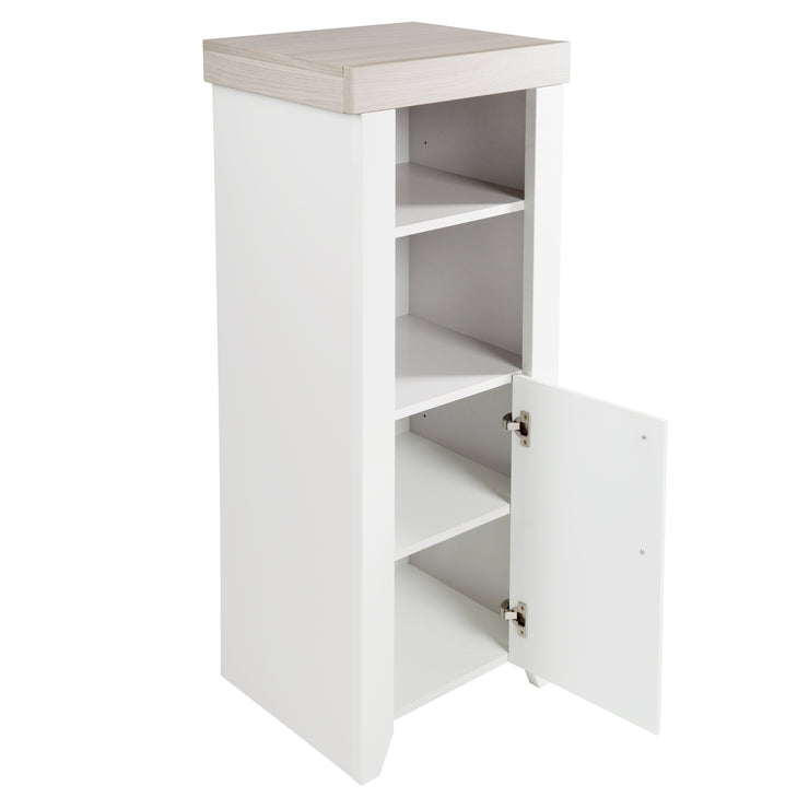 Standregal 'Wilma' mit Soft-Close-Technik, Gefräste Fronten & Deckplatte im Dekor 'Luna Elm'