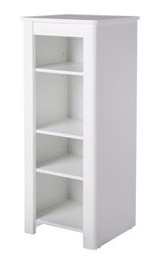 Standing shelf 'Linus', white, made of wood with milled fronts for baby rooms and children's rooms