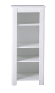 Standing shelf 'Linus', white, made of wood with milled fronts for baby rooms and children's rooms