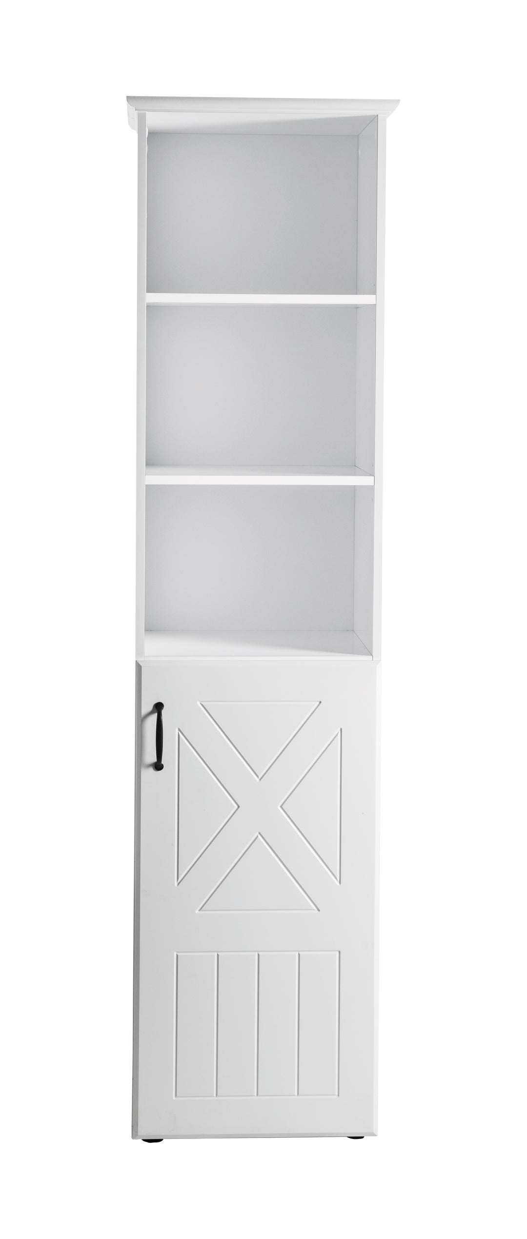 Ripiano 'Constantin', bianco, mensola in legno per camera per bambini, tecnologia soft close, mobili per bambini/bambini