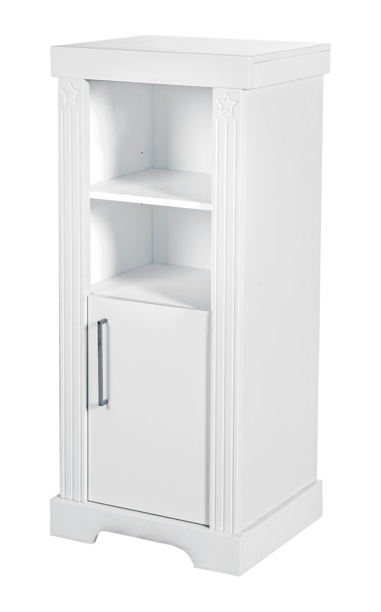 Standregal 'Maxi‘, Korpus Dekor Weiß, Fronten Canadian White, Holz, mit Soft Close-Technik