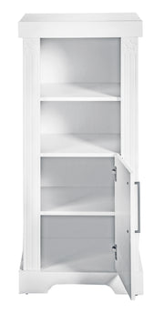 Étagère sur pied "Maxi" décor blanc, fermeture progressive