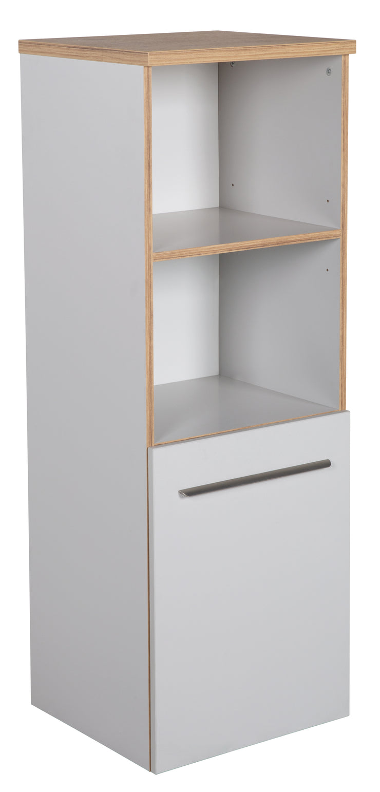 Standregal 'Tobi', made of wood for baby and children's rooms, soft-close technology, light gray / gold oak