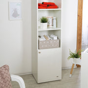 Stand shelf 'Mia' in country style, made of wood for baby rooms & children's rooms with soft close technology