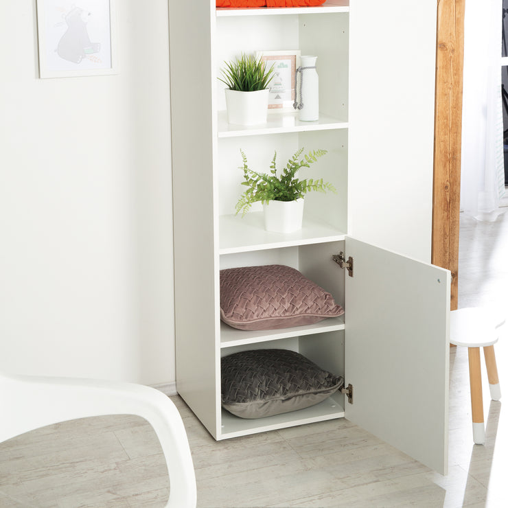 Stand shelf 'Mia' in country style, made of wood for baby rooms & children's rooms with soft close technology