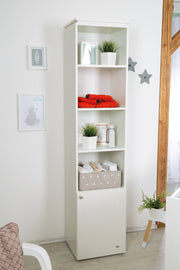 Stand shelf 'Mia' in country style, made of wood for baby rooms & children's rooms with soft close technology