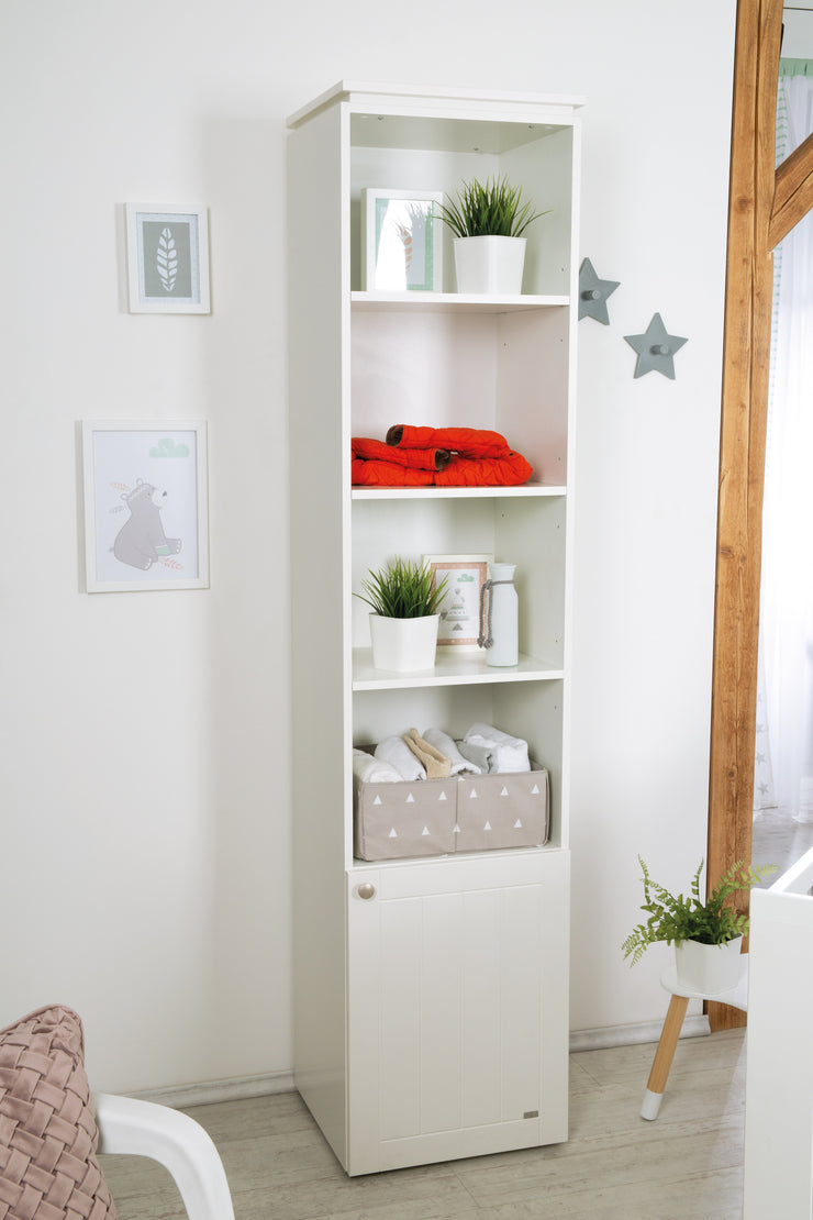 Standregal 'Mia' im Landhausstil, aus Holz für Babyzimmer & Kinderzimmer mit Soft Close-Technik