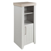 Standregal 'Helene', hecho de madera para la habitación del bebé y los niños, tecnología de cierre suave, gris claro / luna Elm