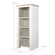 Standing Shelf 'Ava' - 4 Open Departments - Corpus and Decorative Elements in 'Artisan Oak'