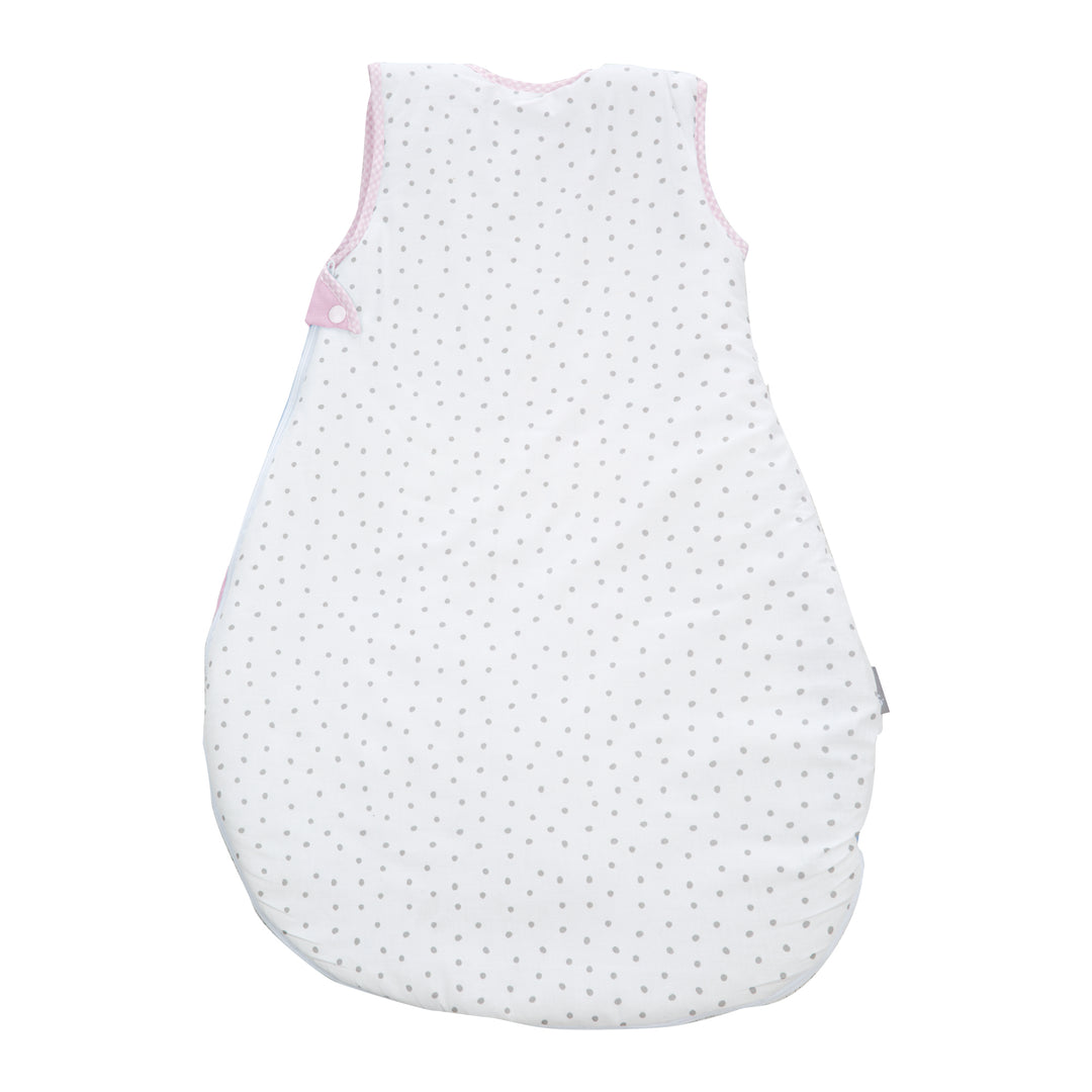 Sleeping Bag 'Small Cloud Pink', 70 - 90 cm, All-Year Baby Sleeping Bag, Breathable Cotton