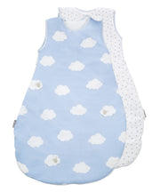 Schlafsack 'Kleine Wolke blau', 70 - 90 cm, ganzjährig, atmungsaktive Baumwolle, unisex