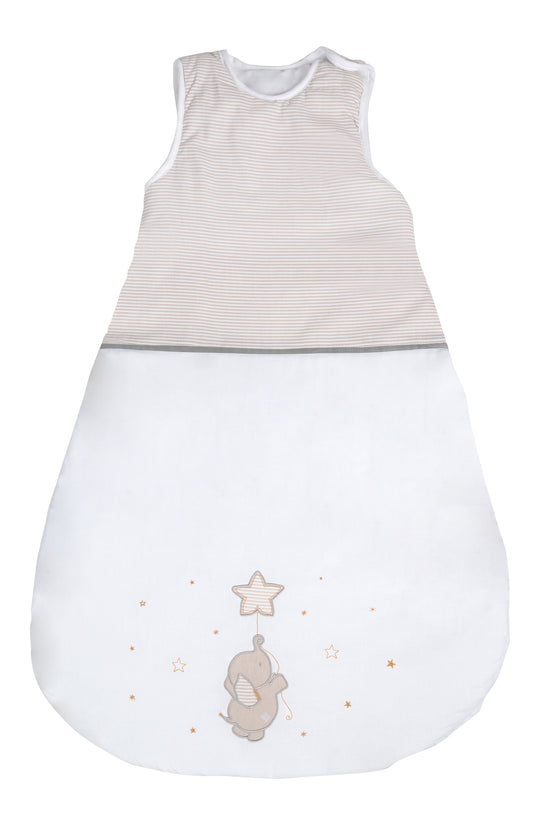 Saco de dormir 'Happyfant', 90 cm, saco de dormir para bebés para todo el año, de algodón transpirable, unisex