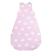 Sleeping bag 'Small Cloud Rosa', 70 - 90 cm, year -round baby sleeping bag, breathable cotton