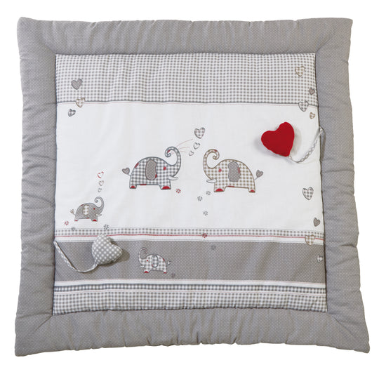 Tappeto da gioco 'Jumbotwins', 100 x 100 cm, inserto per box o tappetino da gioco, 100% cotone