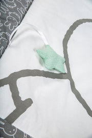 Krabbeldecke 'miffy®', 100 x 100 cm, Spiel-/ Laufgittereinlage, 100 % Baumwolle
