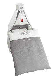 Set da letto per bambini 'rock star baby 1', 4-pc., Set bett con biancheria da letto 100 x 135 cm, nido e cielo