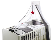 Set da letto per bambini dalla collezione Rock Star Baby 1, composta da lino da letto 100 x 135 cm, nido e cielo