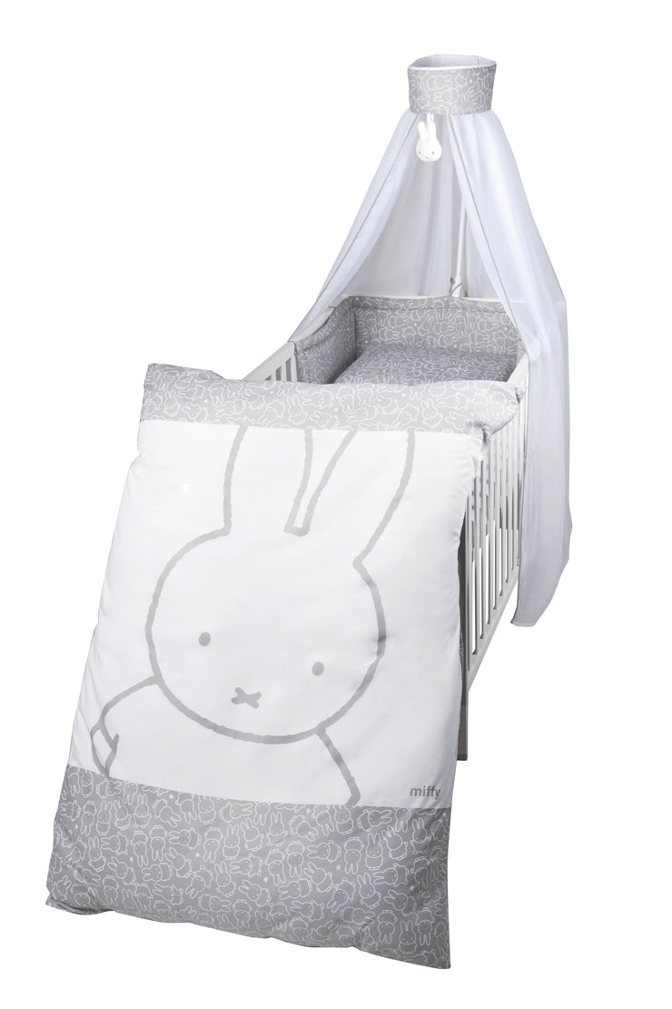 Kinderbettgarnitur \'miffy®\', 4-tlg, Bettset mit Bettwäsche 100 x 135 c –  roba