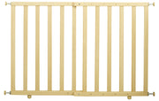 Door safety gate to clamp, natural, width 62 - 114 cm, stair gate for children & pets