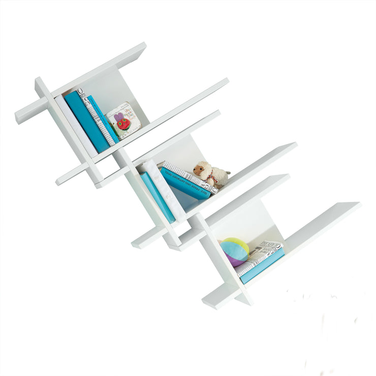 Wandregal 3er-Set 'Nordic weiss', variabel kombinierbar, Einrichtungs-Regal im Baby- & Kinderzimmer
