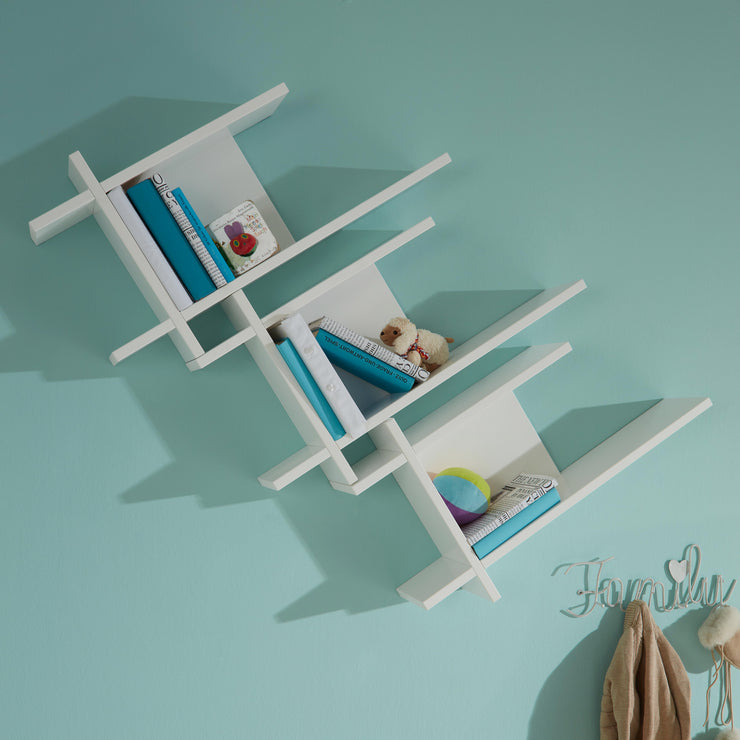 Wandregal 3er-Set 'Nordic weiss', variabel kombinierbar, Einrichtungs-Regal im Baby- & Kinderzimmer