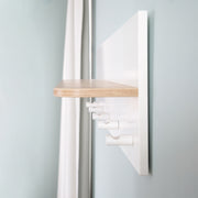 Perchero de pared 'Ava' con balda y 5 percheros, A x A x P: 28,5 x 90 x 16,5 cm