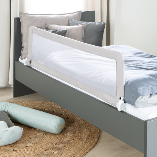 Bed Guard 'Klipp-Klapp' 100 - 150 cm, Foldable, for Babies & Children, Taupe