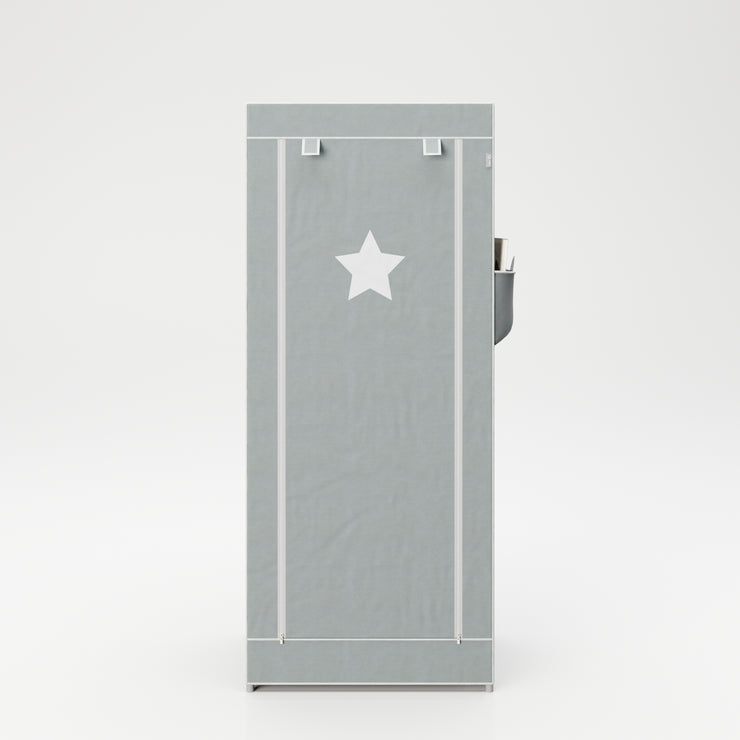 Textile wardrobe 'Little Stars' for baby, children's or living room, 70 x 45 x 168 cm