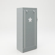 Textile wardrobe 'Little Stars' for baby, children's or living room, 70 x 45 x 168 cm