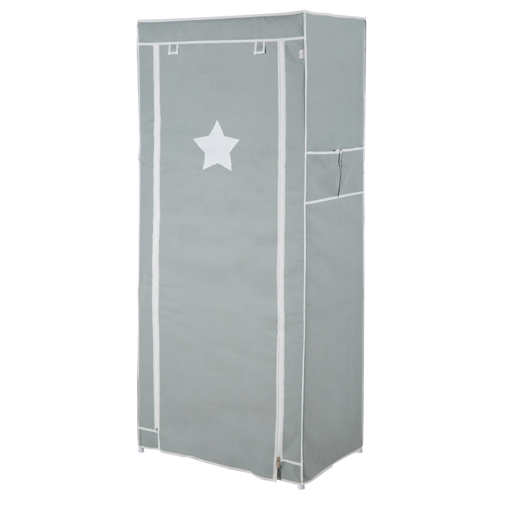 textil-kleiderschrank 'little stars' für baby-, kinder- oder