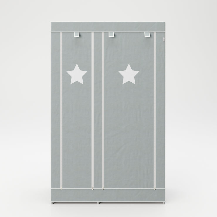 Armoire textile "Little Stars", pour chambre bébés et d'enfants, 110 x 45 x 175 cm