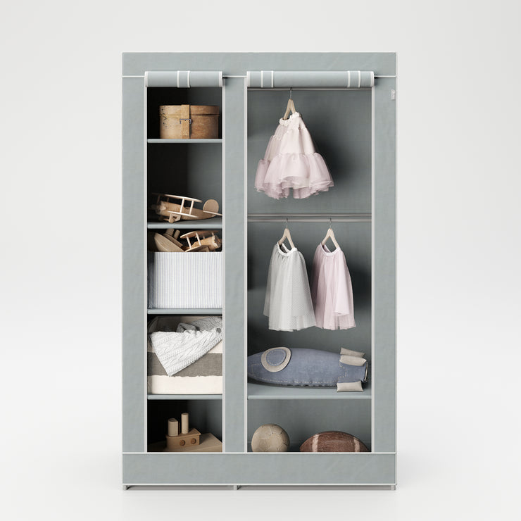 Textil-Kleiderschrank 'Little Stars' für Baby-, Kinder- oder Wohnzimmer, 110 x 45 x 175 cm