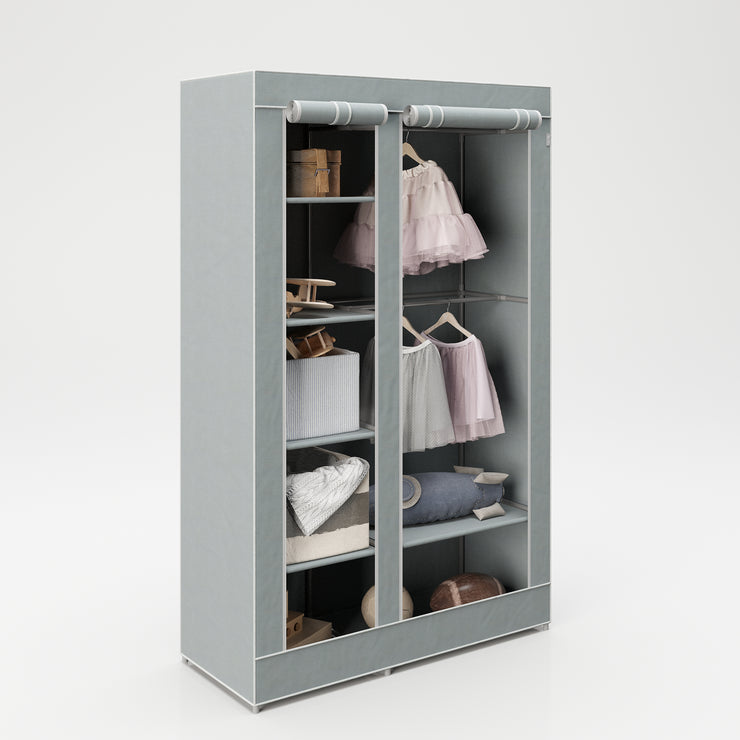 Textil-Kleiderschrank 'Little Stars' für Baby-, Kinder- oder Wohnzimmer, 110 x 45 x 175 cm