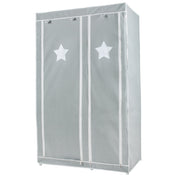 Armoire textile "Little Stars", pour chambre bébés et d'enfants, 110 x 45 x 175 cm