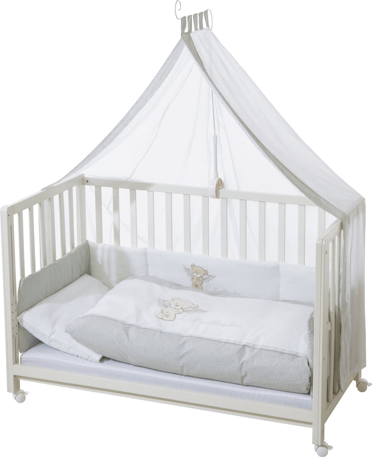 Room bed of Roba in the color white with heaven, bed set with Heartbreaker motif