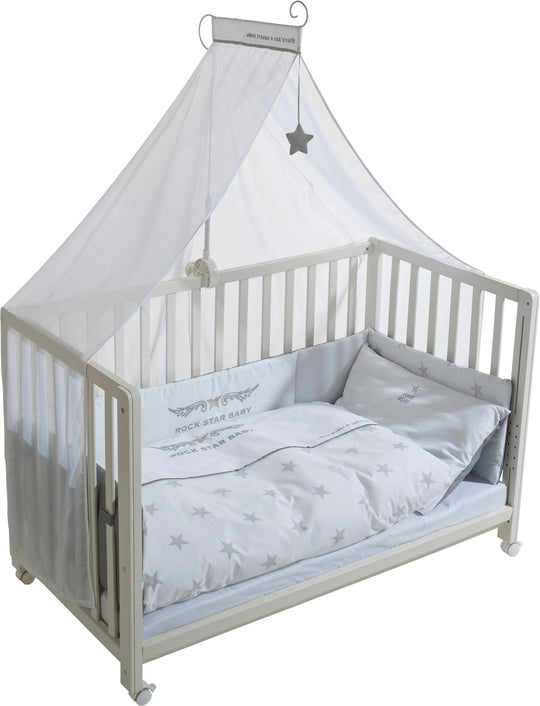 Lettino Co-sleeping 'Rock Star Baby 2', 60 x 120 cm, letto aggiuntivo per letto genitori, attrezzatura completa